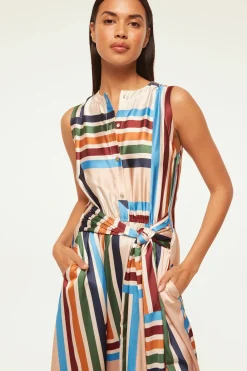 Occasions|Long*MISA Los Angeles - Anabella Dress SAN MIGUEL STRIPE