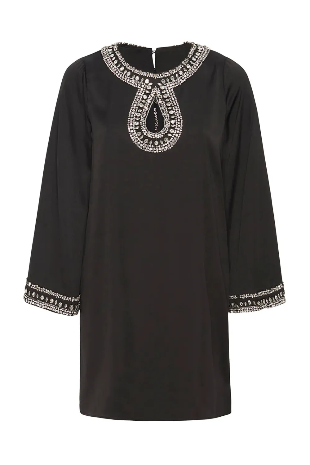 Occasions|Short*MISA Los Angeles - Ivy Dress BLACK SATIN