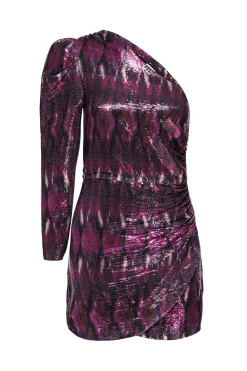 Occasions|Short*MISA Los Angeles - Nova Dress BROWN IKAT SEQUIN