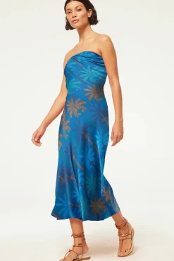 Occasions|Long*MISA Los Angeles - Thara Dress COBALT PALMS STN