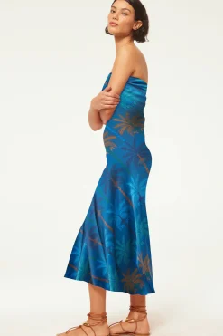 Occasions|Long*MISA Los Angeles - Thara Dress COBALT PALMS STN