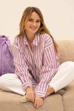 Blouses & Shirts*Moment by Moment - Striped Shirt HYACINTH VIOLET