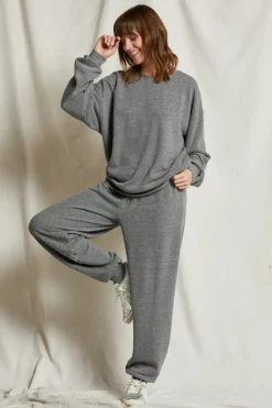 Sweatpants*Perfectwhitetee - Dre Luxe Fluff Fleece Jogger HEATHER GREY