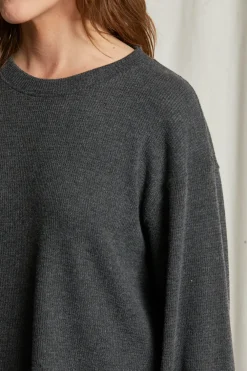 Long Sleeves*Perfectwhitetee - Stills Brushed Thermal Easy Pullover VINTAGE BLACK