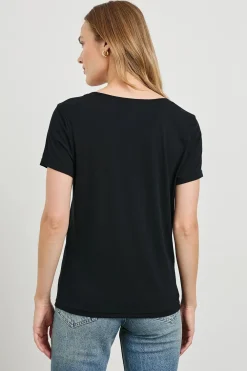 Short Sleeves*Rails - Classic V-Neck BLACK