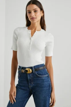 Short Sleeves*Boutique Billie Rails - Toni top IVORY