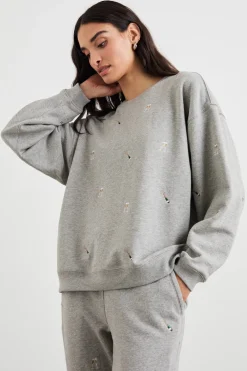 Sweatshirt*Rails - Varsity Sweatshirt CHAMPAGNE EMBROIDERY
