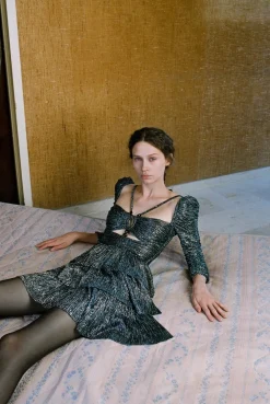 Occasions|Short*Sabina Musayev - Layla dress SILVER TEAL