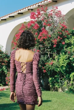 Short*Sabina Musayev - Stephanie dress ANTIQUE ROSE PRINT