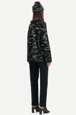 Wool & Cashmere*Samsoe Samsoe - Celeste Mock Neck BLACK MEL