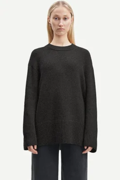 Long Sleeves*Samsoe Samsoe - Eliette Crew Neck PHANTOM
