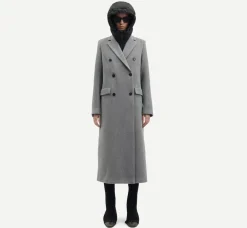 Yarns*Samsoe Samsoe - Falcon Coat GREY MEL.