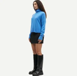 Wool & Cashmere*Samsoe Samsoe - Nola Turtleneck SUPER SONIC