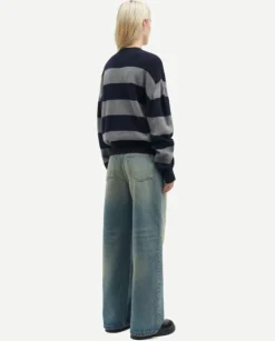 Wool & Cashmere*Samsoe Samsoe - Sabirgitte V-Neck Sweater OUTER SPACE ST.