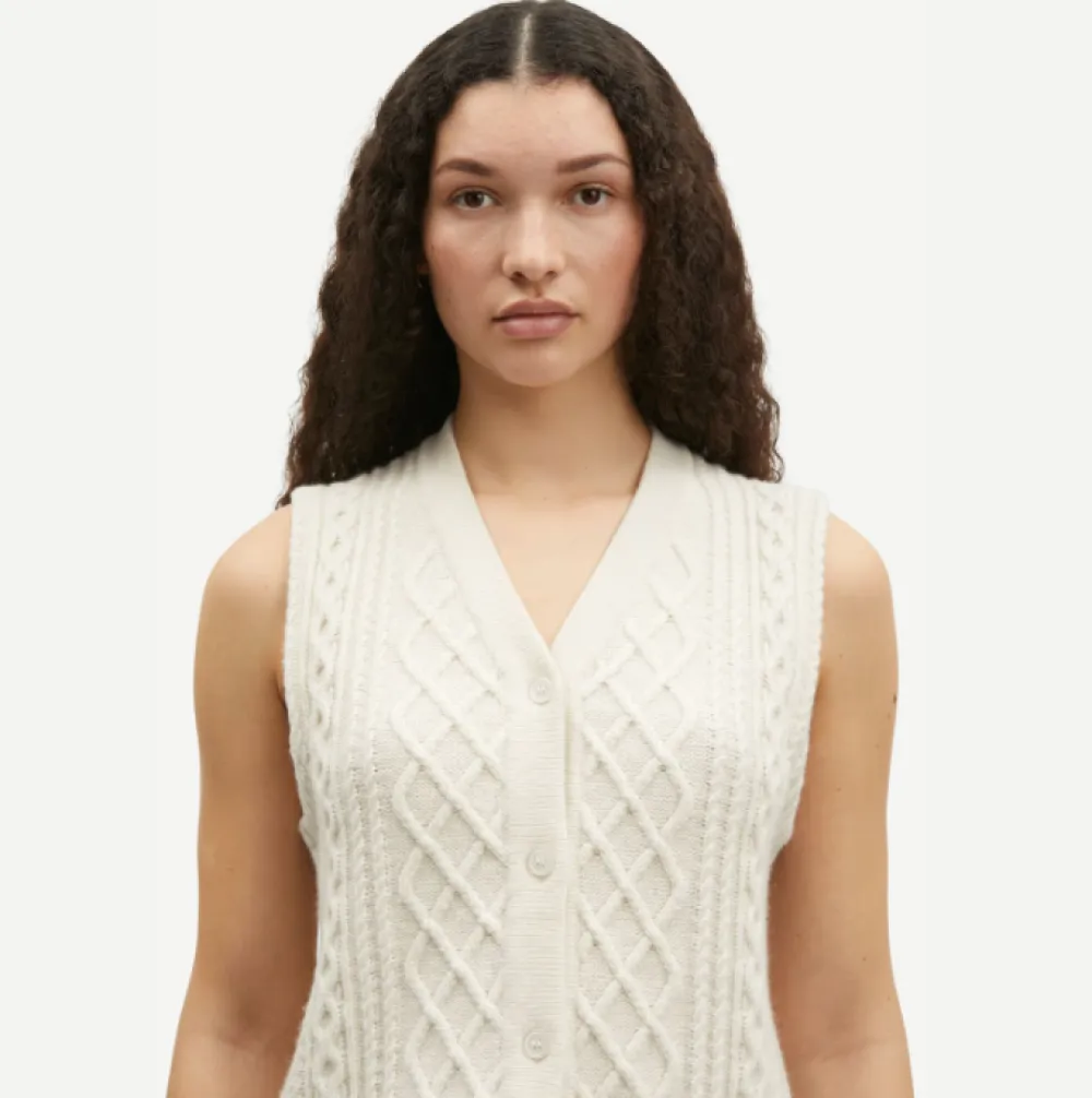 Wool & Cashmere*Samsoe Samsoe - Sadene Vest TURTLEDOVE