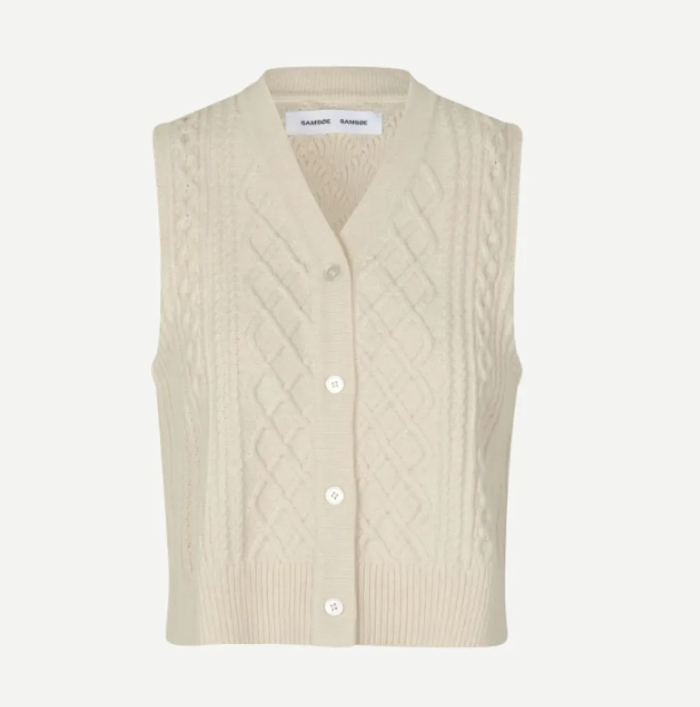 Wool & Cashmere*Samsoe Samsoe - Sadene Vest TURTLEDOVE