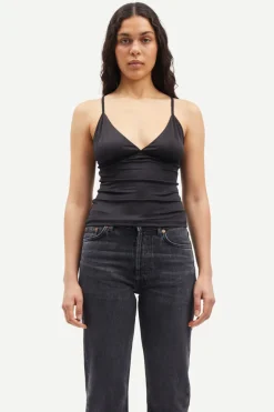Without Sleeves*Samsoe Samsoe - Safaye Strap Top BLACK