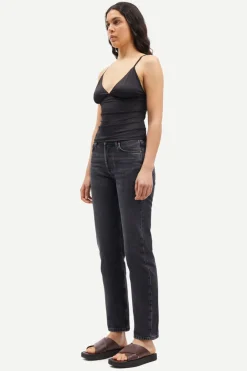 Without Sleeves*Samsoe Samsoe - Safaye Strap Top BLACK