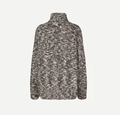 Wool & Cashmere*Samsoe Samsoe - Sajuliana Turtleneck CHOCOLATE TORTE MEL.