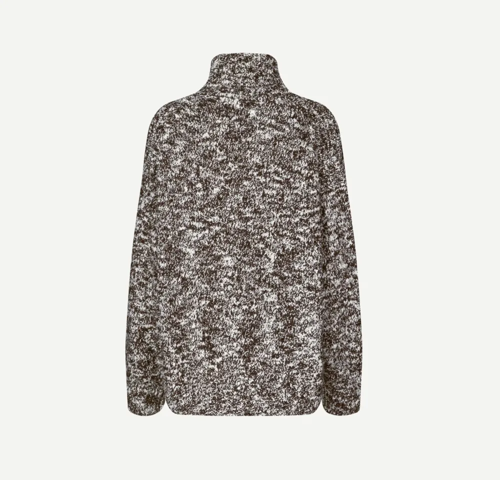 Wool & Cashmere*Samsoe Samsoe - Sajuliana Turtleneck CHOCOLATE TORTE MEL.