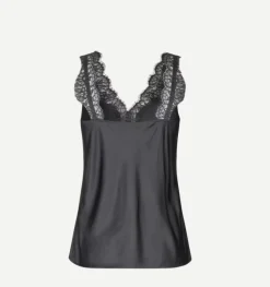 Without Sleeves*Samsoe Samsoe - Salacy Top BLACK OYSTER