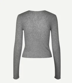 Cardigans*Samsoe Samsoe - Sasonnet Cardigan MID GREY MEL.