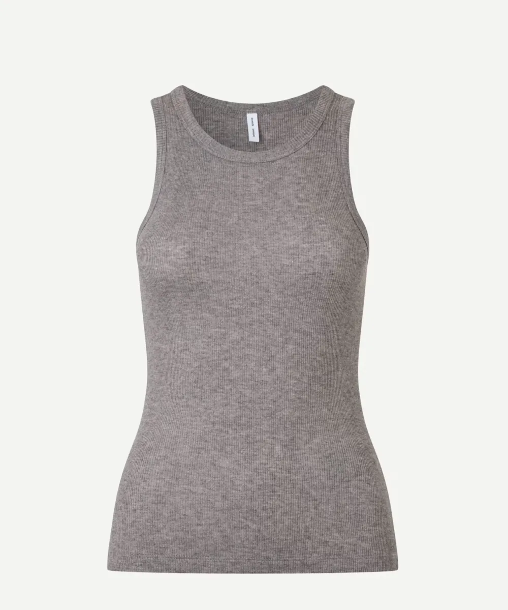 Without Sleeves*Samsoe Samsoe - Sasonnet Tank Top MID GREY MEL.