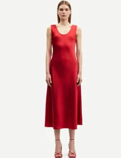 Occasions|Midi*Samsoe Samsoe - Sasumma Dress SCARLET SAGE