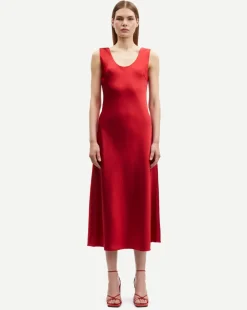 Occasions|Midi*Samsoe Samsoe - Sasumma Dress SCARLET SAGE