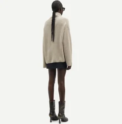 Wool & Cashmere*Samsoe Samsoe - Sazlata Turtleneck KHAKI MEL.