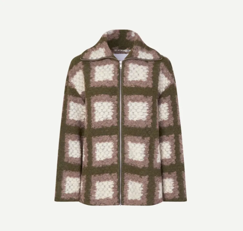 Cardigans*Samsoe Samsoe - Tess Overshirt Full Zip ABBEY STONE SQUARE
