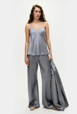 Trouser*silk laundry - Bias Cut Pants STORM
