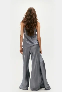 Trouser*silk laundry - Bias Cut Pants STORM
