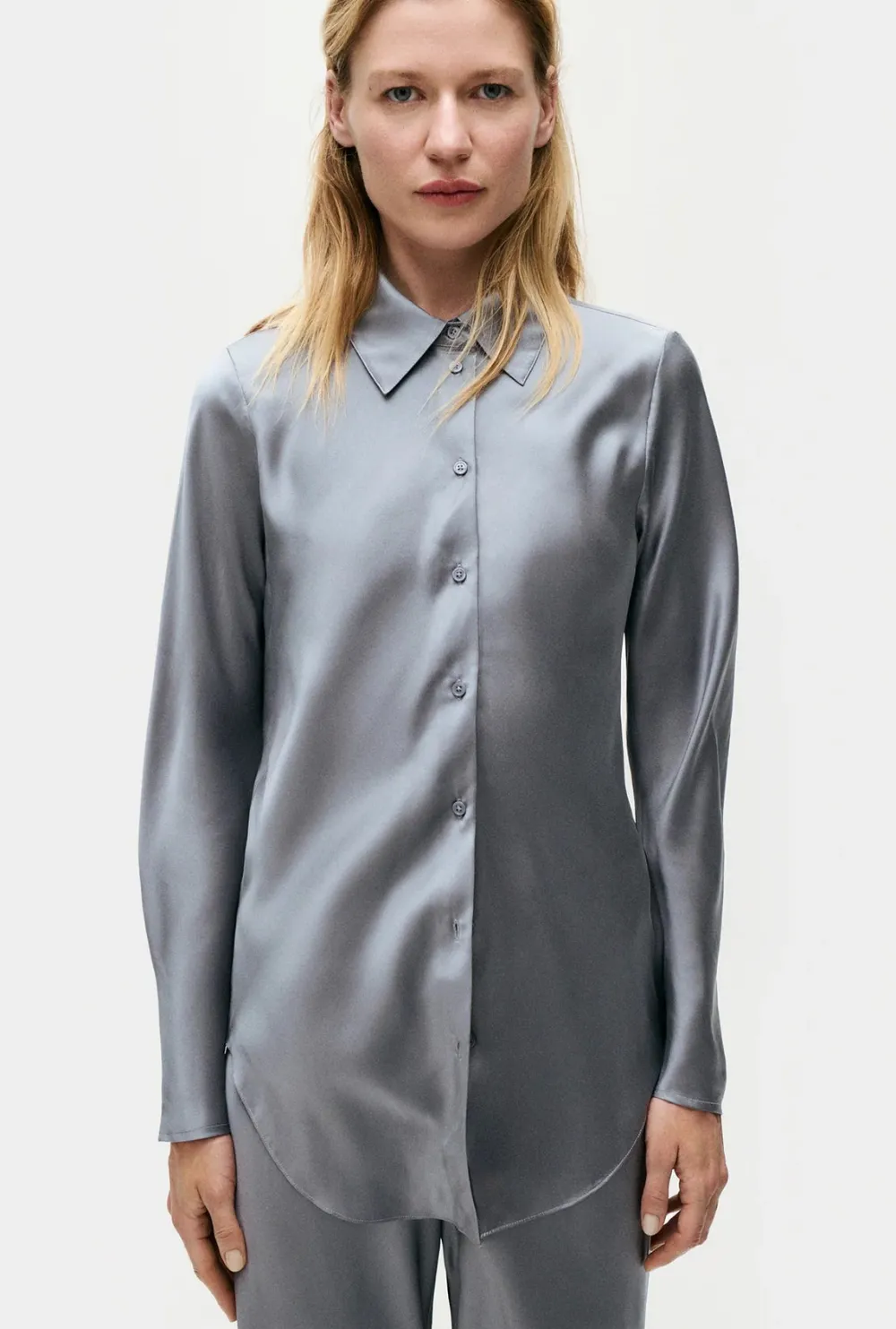 Blouses & Shirts*silk laundry - Bias Cut Shirt STORM