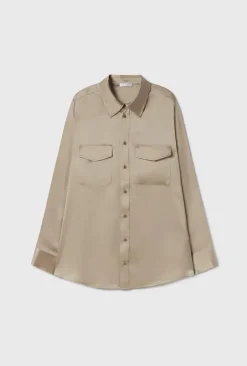 Blouses & Shirts*silk laundry - Boyfriend Shirt GRAPHITE