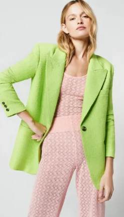 Blazers & Vestes*Smythe - 90'S Blazer LIME TWEED