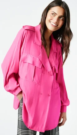 Blouses & Shirts*Smythe - Surplus Blouse ELECTRIC PINK