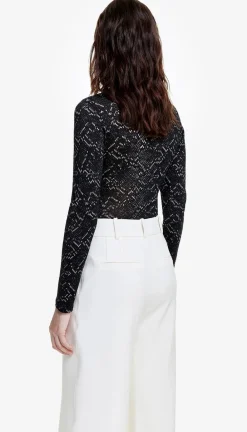 Long Sleeves*Smythe - Turtleneck BLACK SNAKE