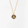 Colliers*Deux Lions Two Lions - Zodiac Female Body Gold Pisces