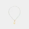 Colliers*Deux Lions Two Lions x Billie - Exclusive Necklace 15.5" Amazonite