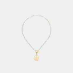 Colliers*Deux Lions Two Lions x Billie - Exclusive Necklace 15.5" Amazonite