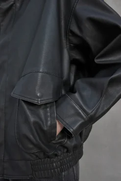 Leathers & Shearling*Velvet - California DS Outerwear Jacket VINTAGE BLACK