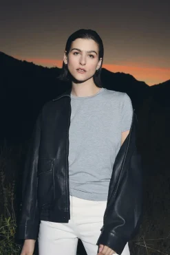 Leathers & Shearling*Velvet - California DS Outerwear Jacket VINTAGE BLACK