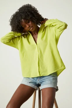 Blouses & Shirts*Velvet - Devyn Cotton Shirting Shirt BELIEVE
