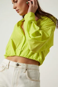 Blouses & Shirts*Velvet - Julia Cotton Shirting Shirt BELIEVE