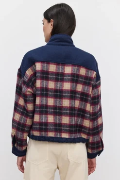 Surchemises*Velvet - Norah Brushed Cotton Jacket PLAID