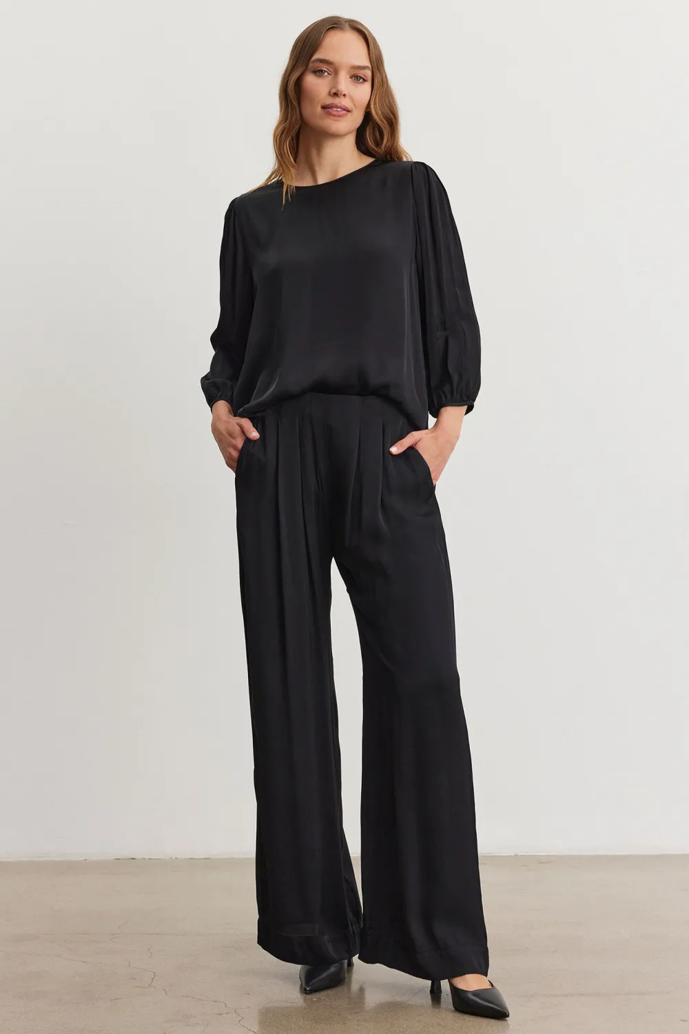 Trouser*Velvet - Rhetta BLACK