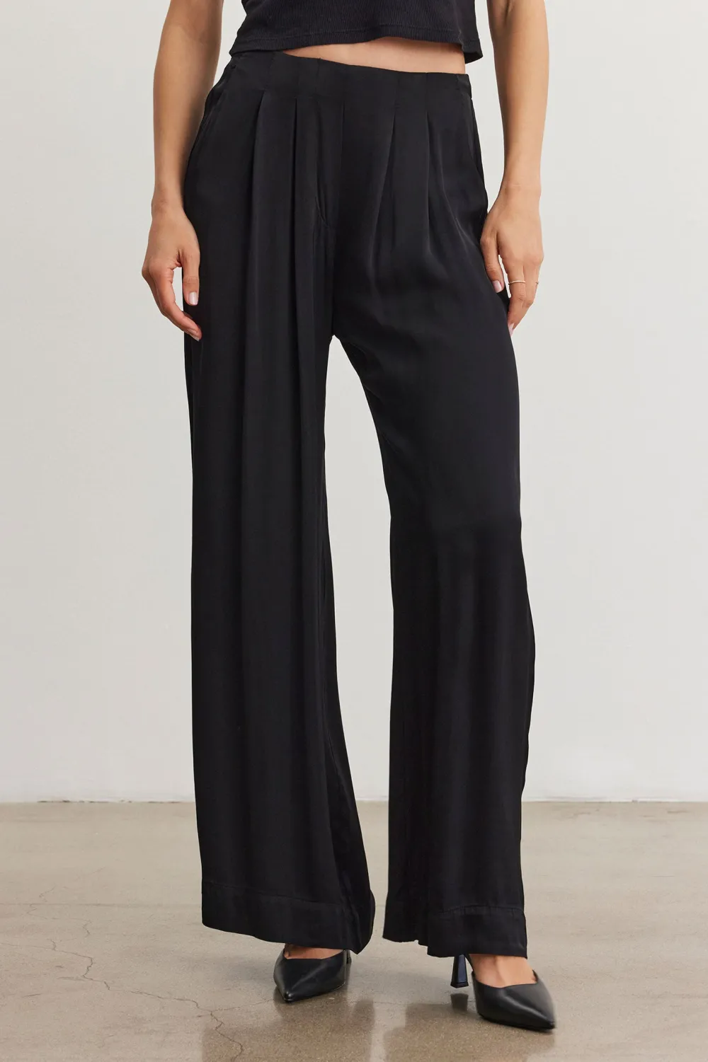 Trouser*Velvet - Rhetta BLACK