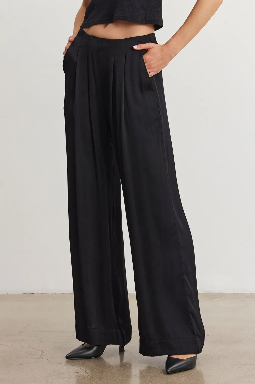 Trouser*Velvet - Rhetta BLACK
