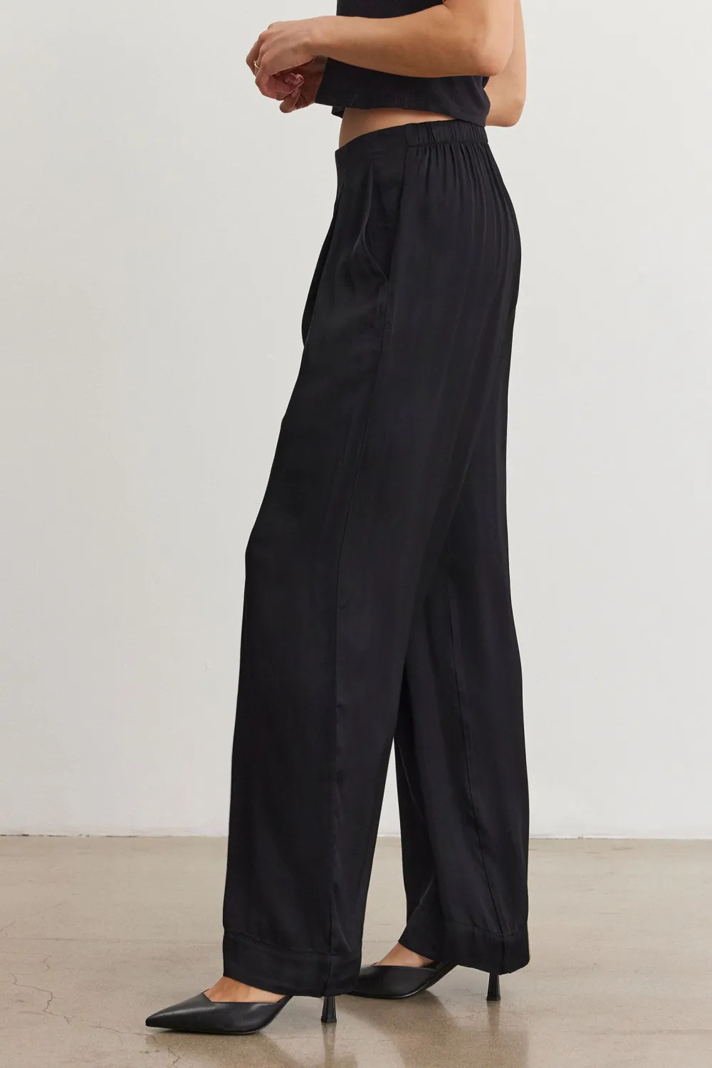 Trouser*Velvet - Rhetta BLACK